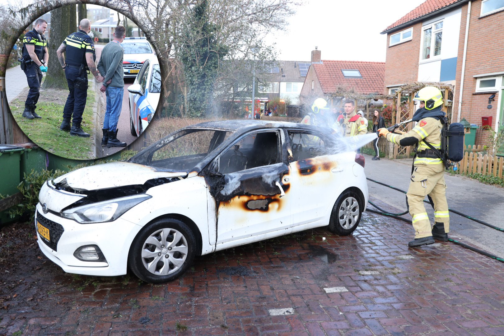 Aanhouding bij autobrand in Renkum: “brand mogelijk aangestoken”