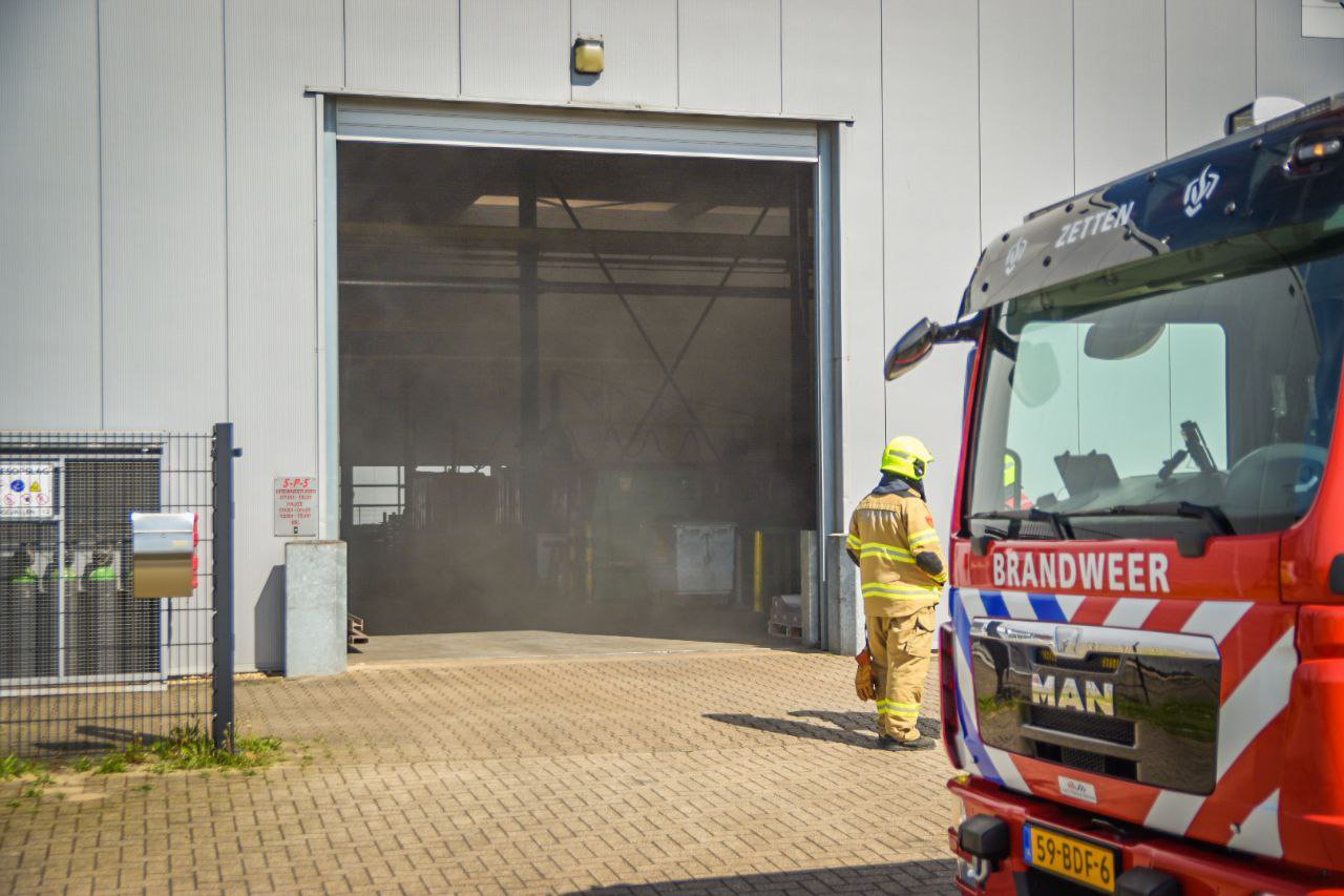 Brand in afzuiginstallatie van bedrijf in Heteren