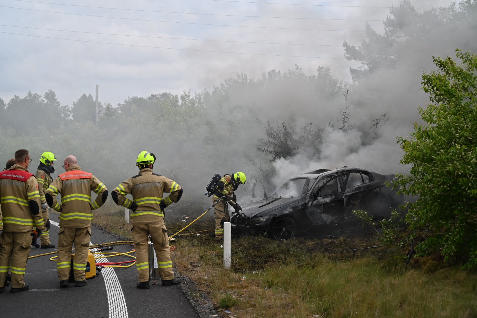 Achtervolging eindigt in crash op A50 bij Arnhem