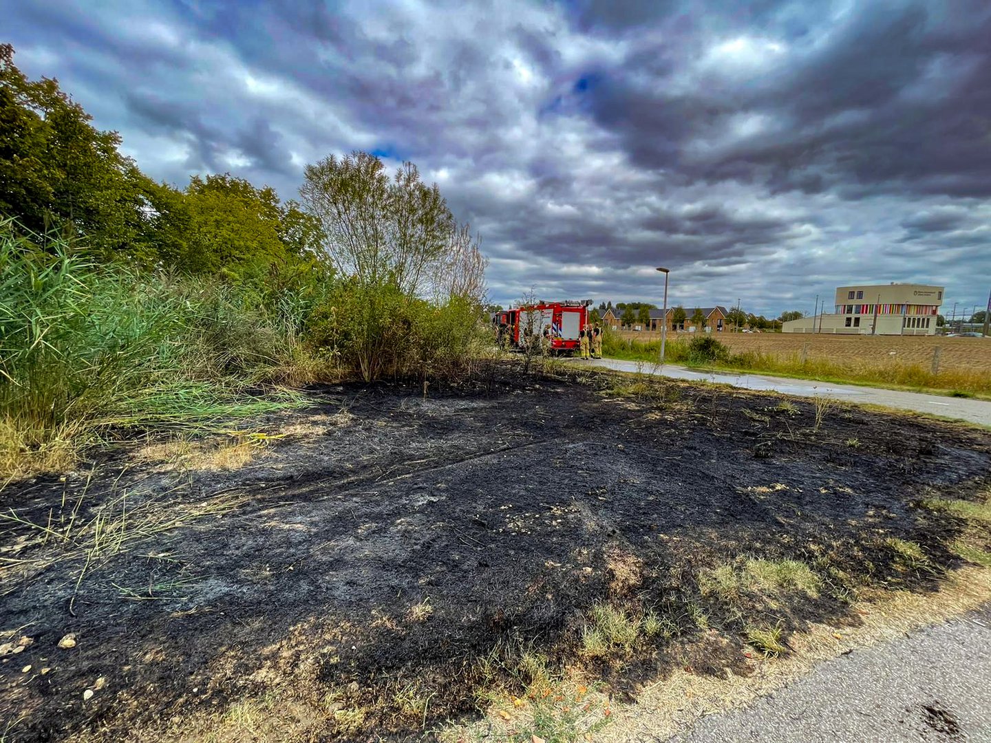 Bermbrand in Arnhem mogelijk aangestoken