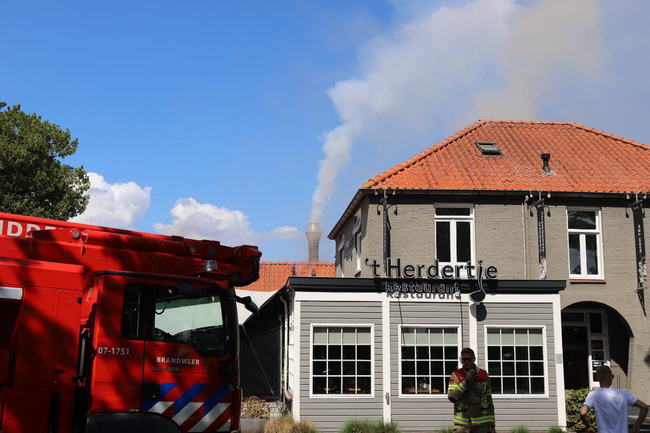 Flinke brand bij restaurant ’t Herdertje in Voorthuizen