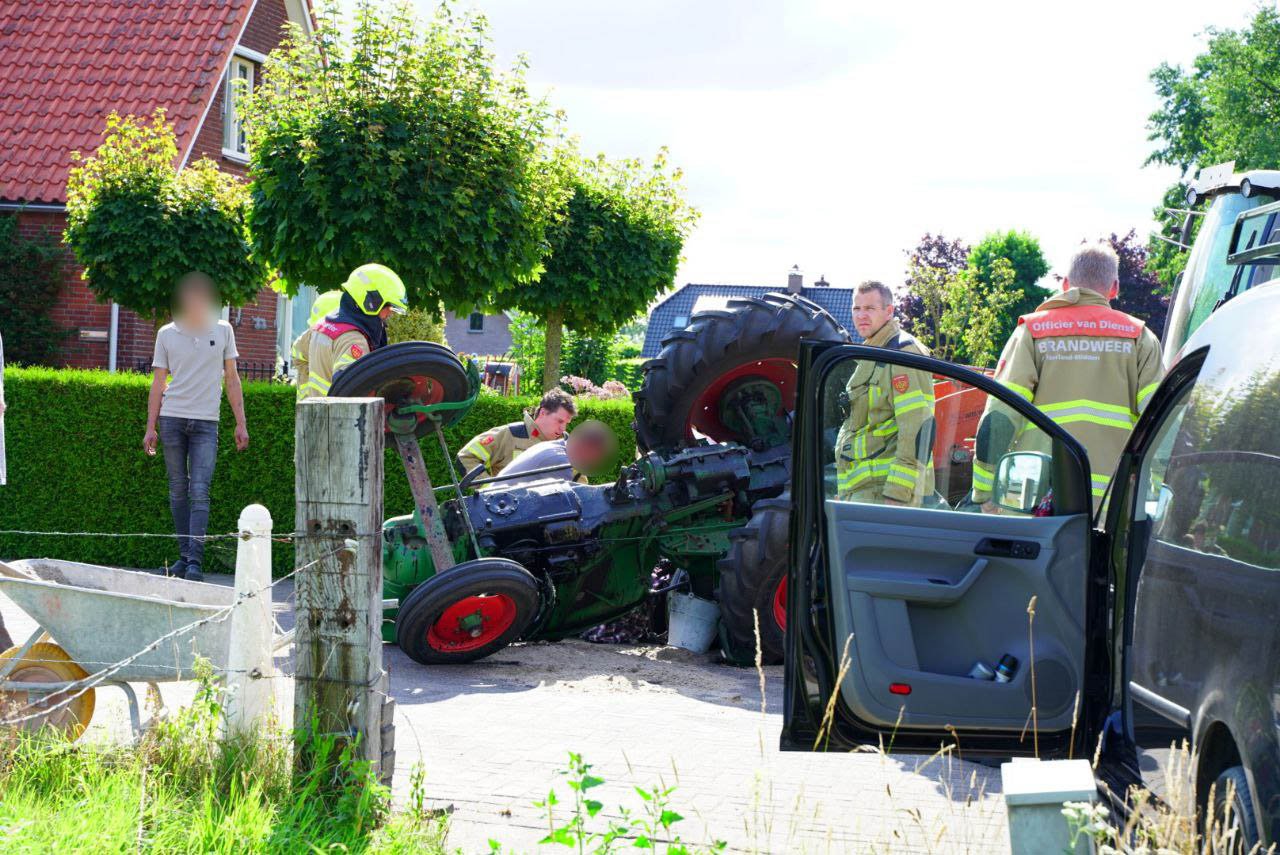 Slachtoffer komt onder trekker terecht bij ongeluk