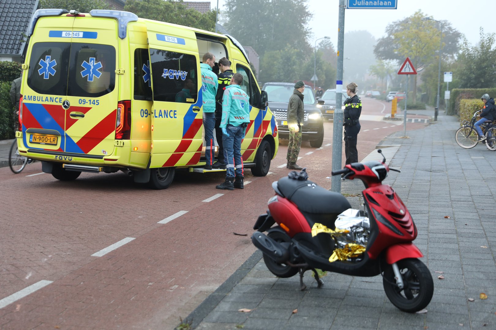 Scooterrijder ernstig gewond bij eenzijdig ongeval in Hoevelaken