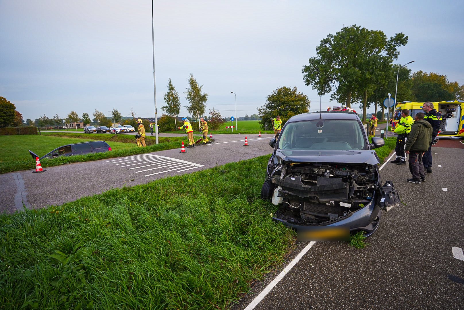 Flinke botsing op kruising in buitengebied Didam