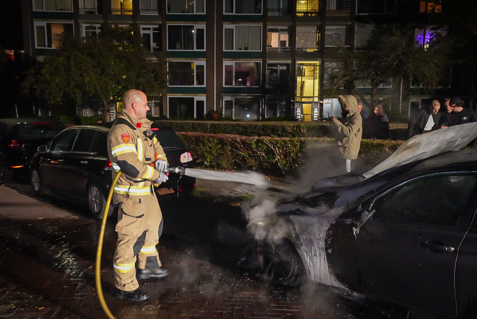 Autobrand in Arnhem-Zuid