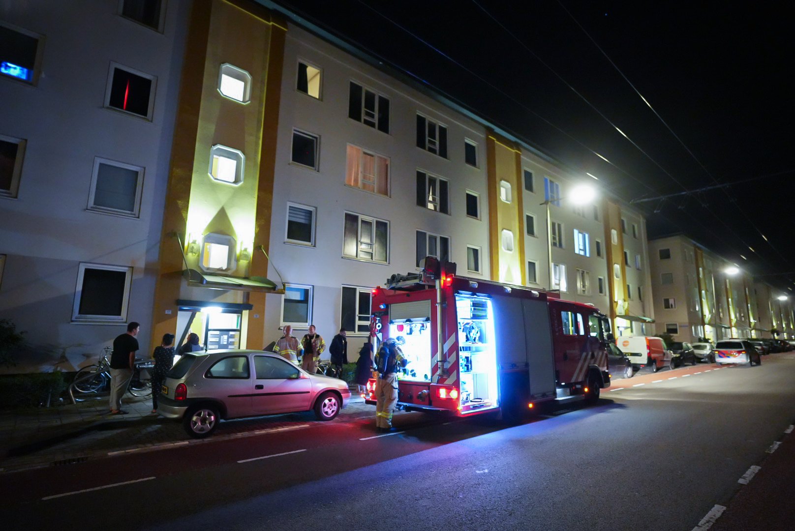 Weer brand in trappengang appartementencomplex Arnhem
