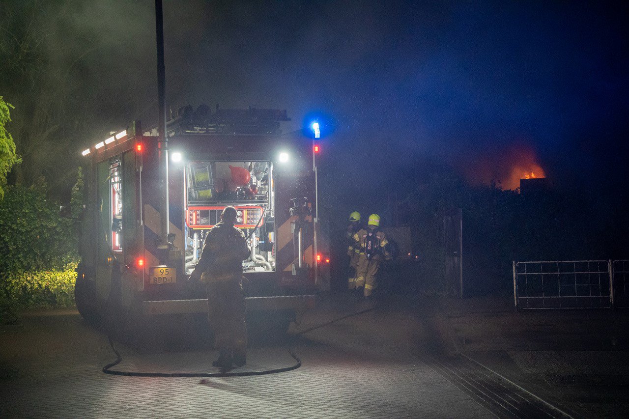 Forse rookontwikkeling bij schuurbrand in Zevenaar