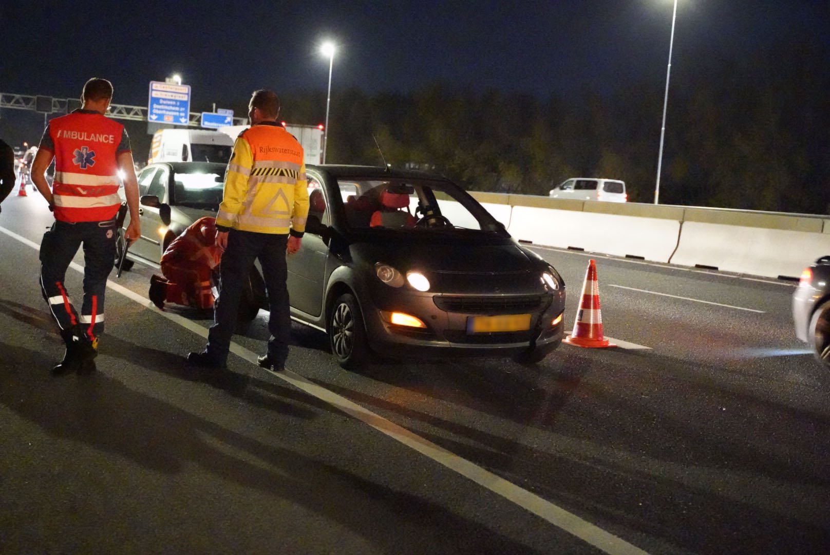 Drie voertuigen betrokken bij aanrijding A12