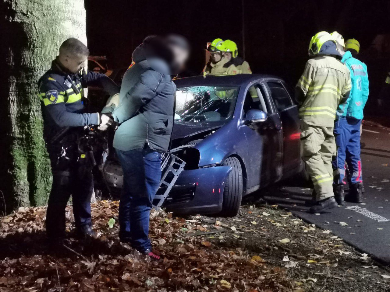 Bestuurder onder invloed aangehouden na ongeval