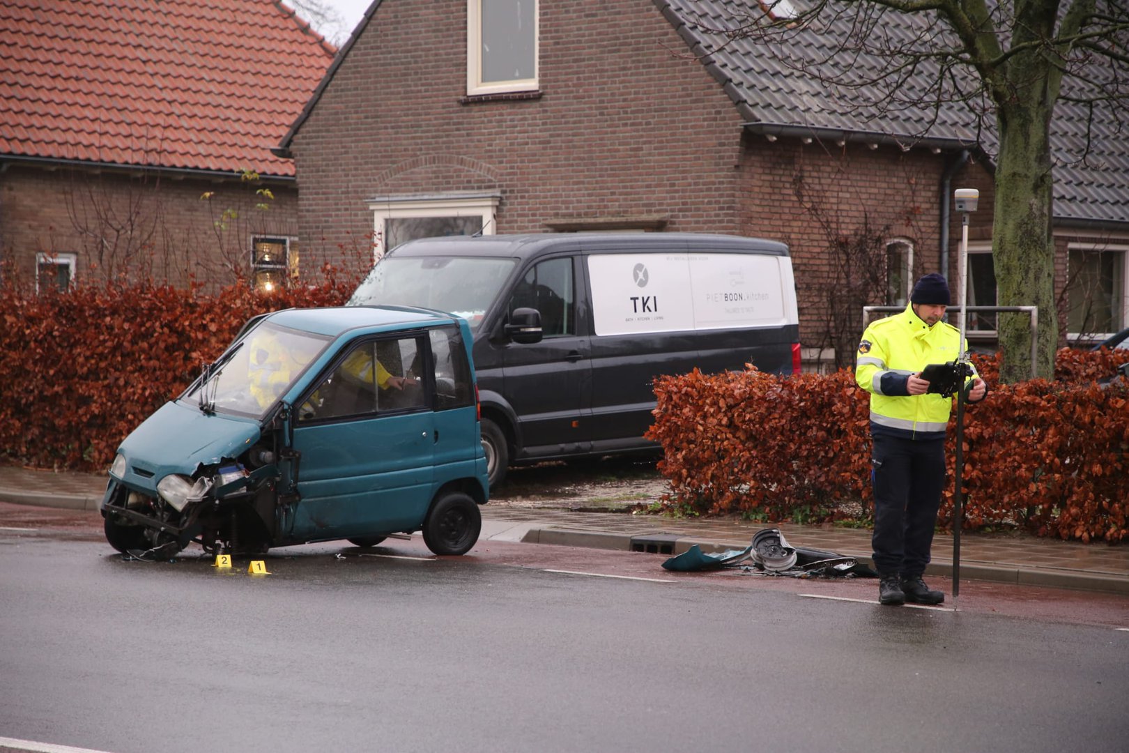 Gewonde bij ongeval tussen personenauto en een Canta