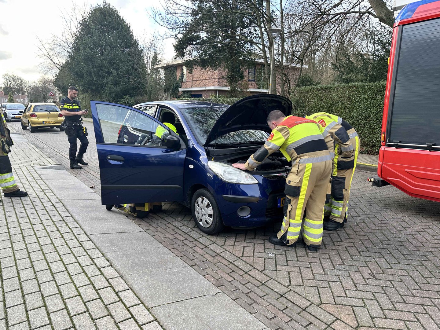 Auto begint te roken tijdens het rijden