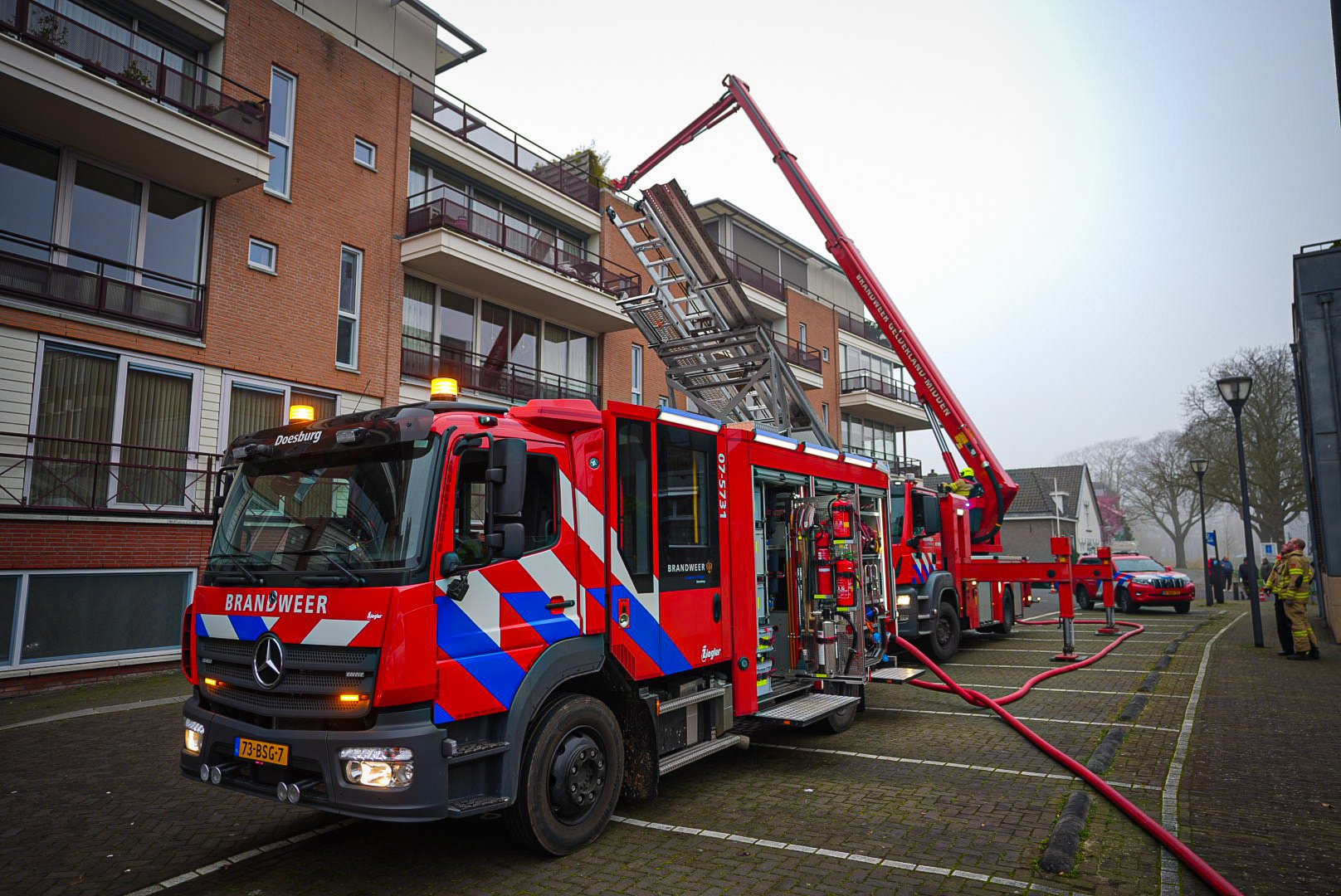 Brand op dakterras van appartement Doesburg