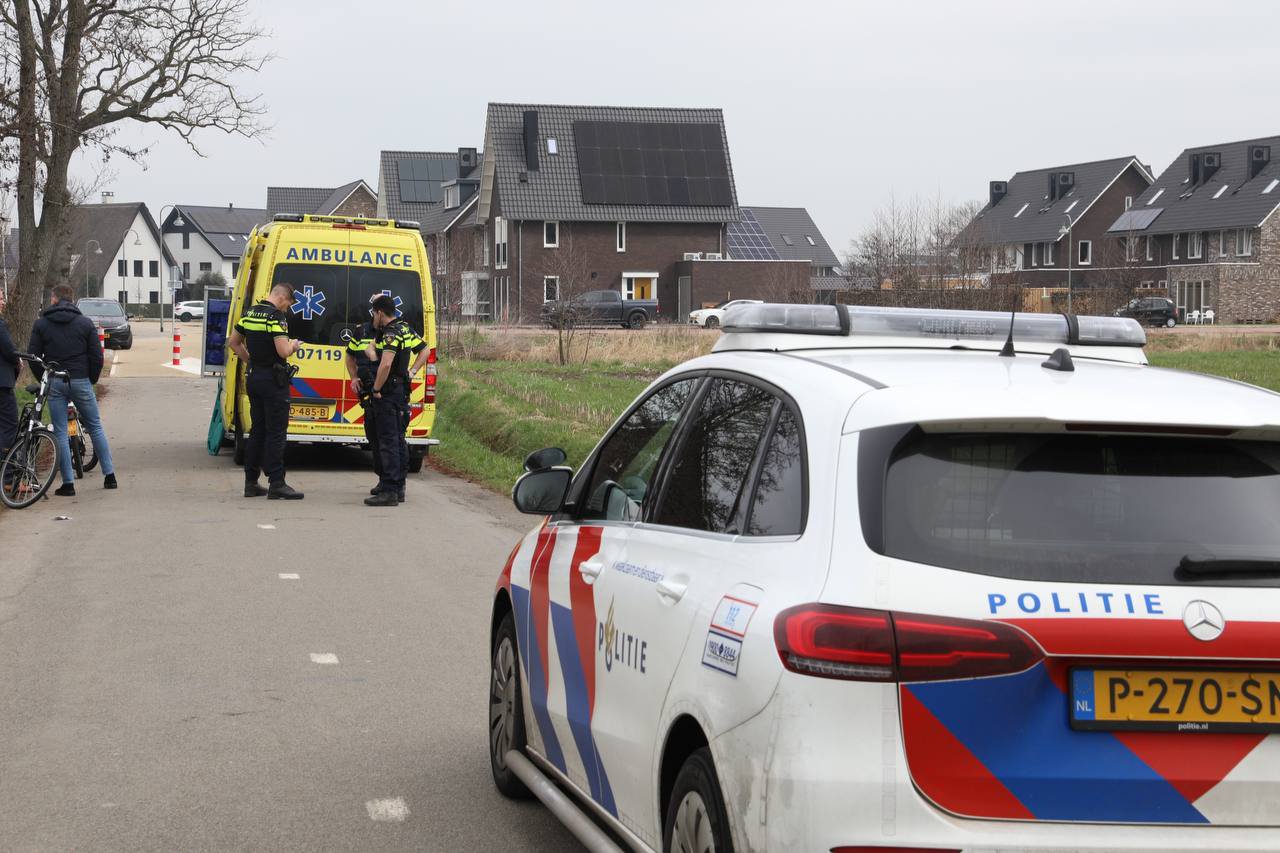 Fietsster naar ziekenhuis na valpartij