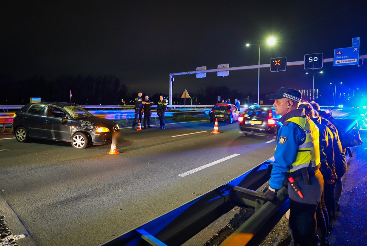 Pleijroute N325 enige tijd dicht vanwege ongeval