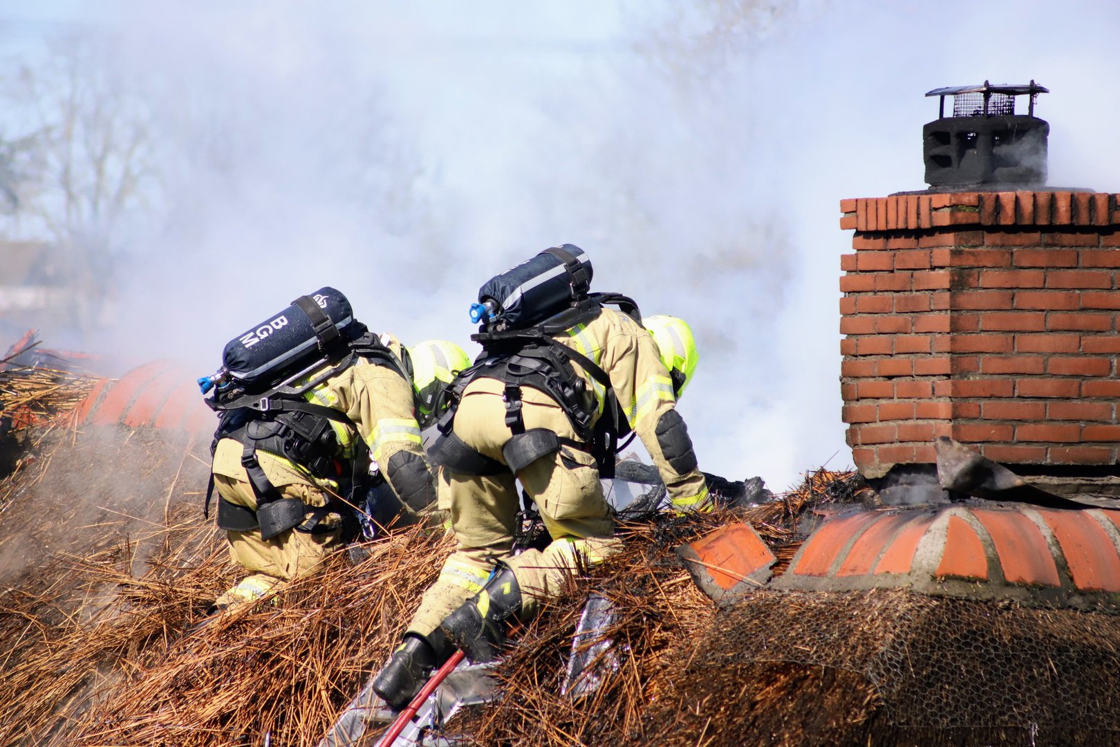 Meerdere honden gered bij grote brand in woonboerderij