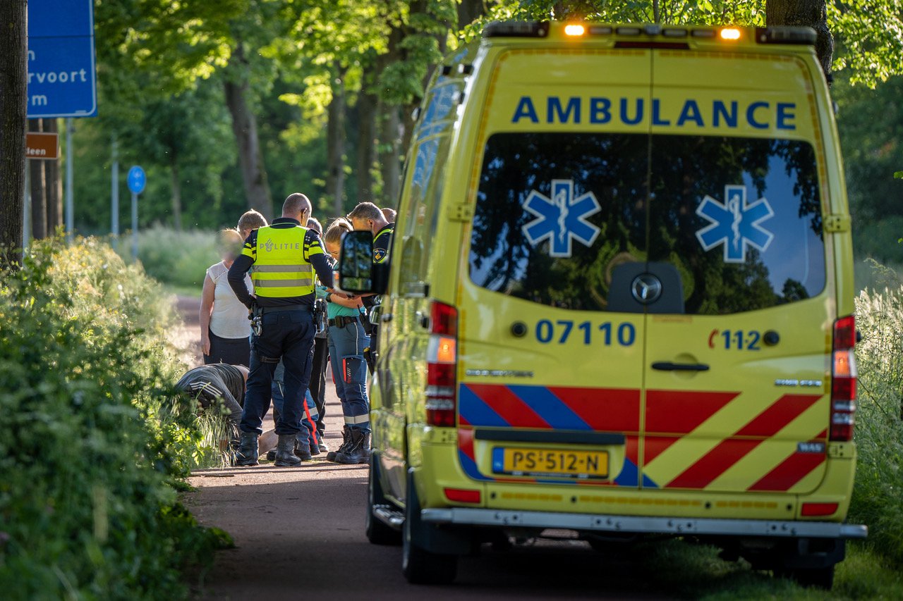 Dronken fietser raakt gewond