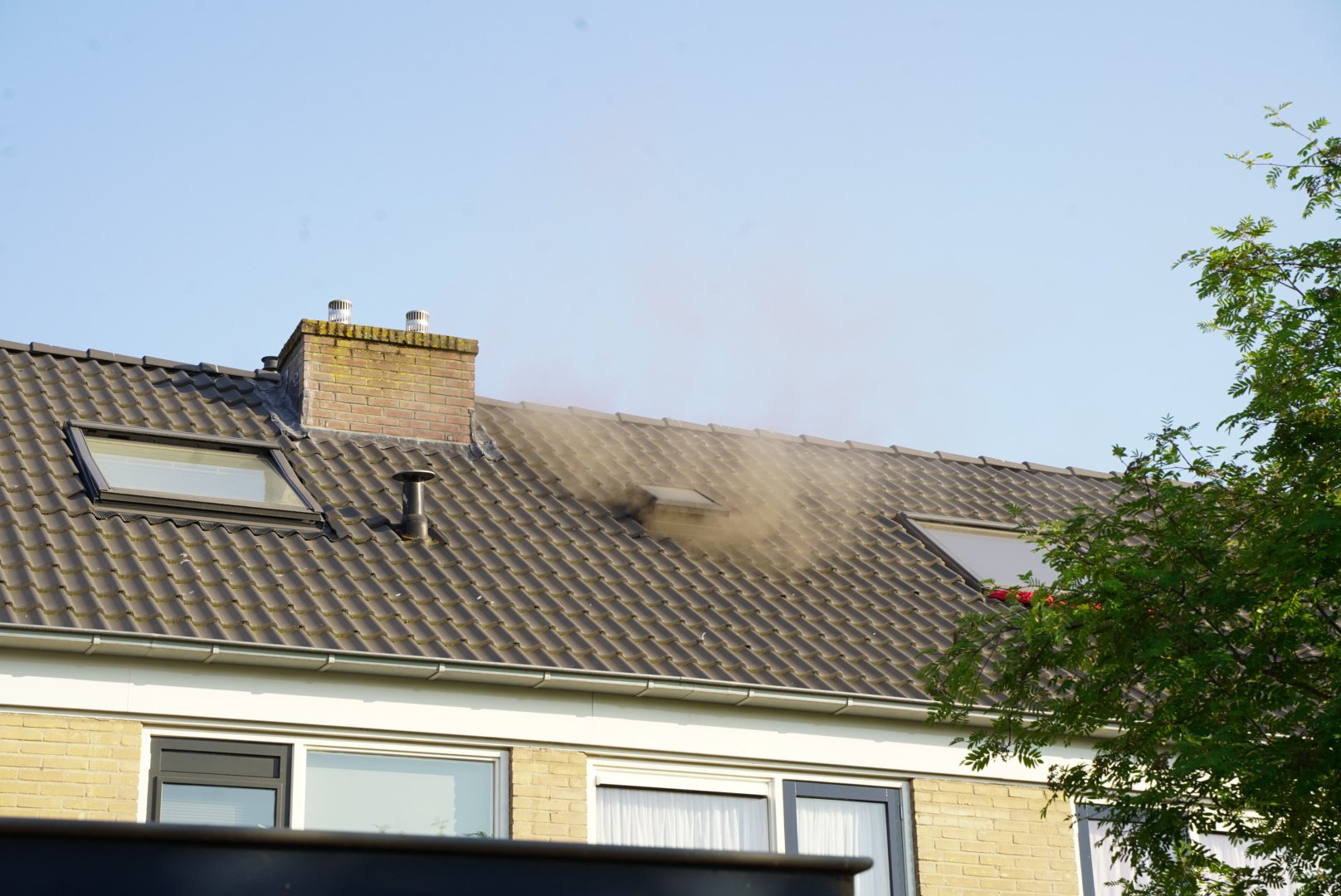 Brandweer redt meerdere dieren bij zolderbrand, één kat overleden