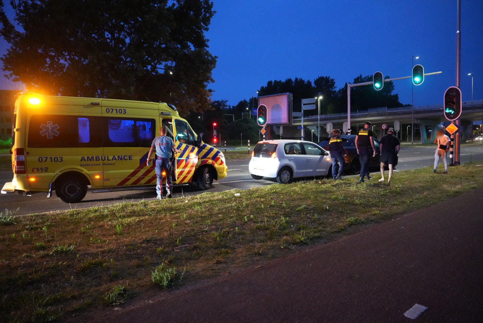 Aanhouding bij kop-staart botsing in Arnhem
