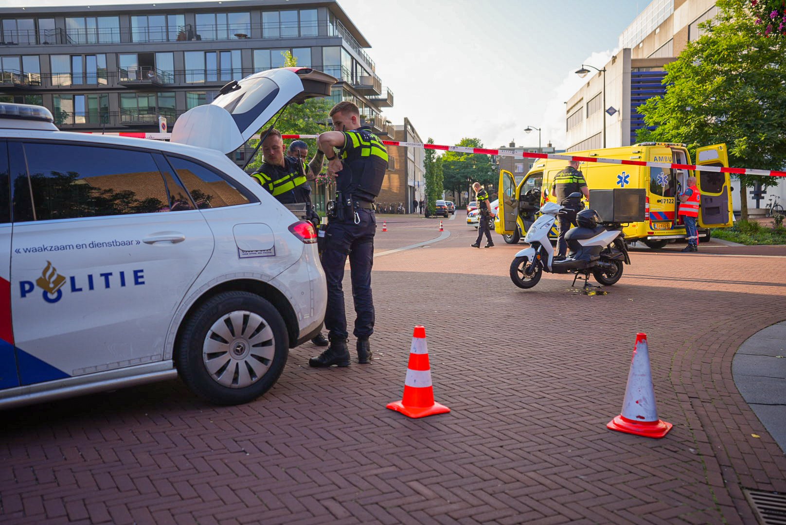 Gewonde bij ongeval met maaltijdbezorger in Arnhem