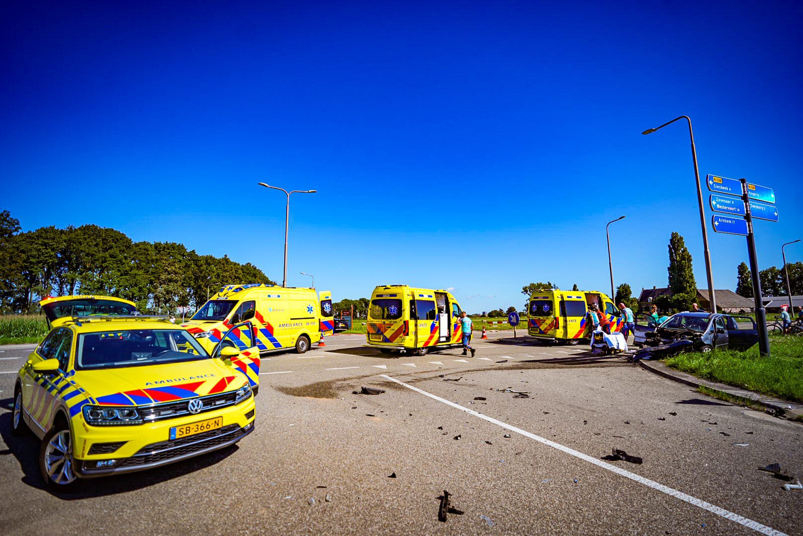 Ernstig ongeval Doesburg: 3 gewonden, waaronder een kind