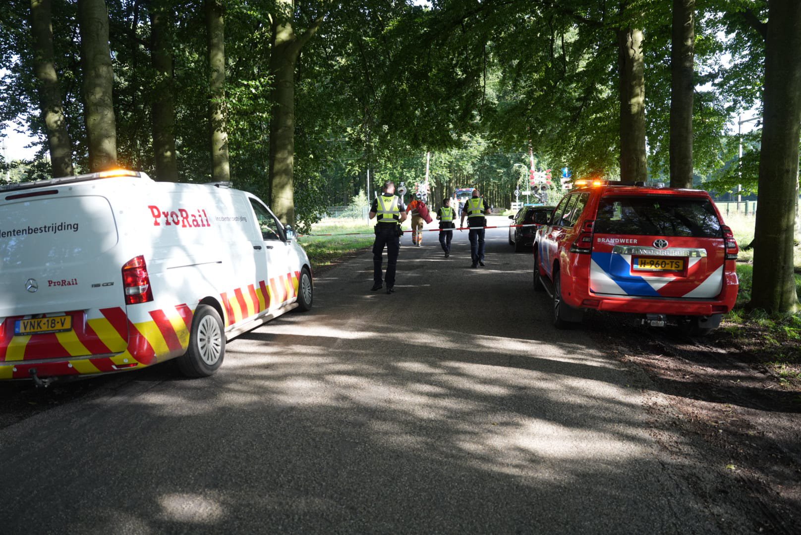 Aanrijding tussen persoon en trein bij Biljoen Velp
