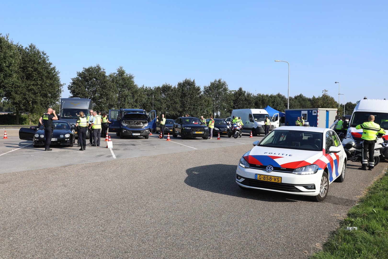 Grote verkeerscontrole langs A30