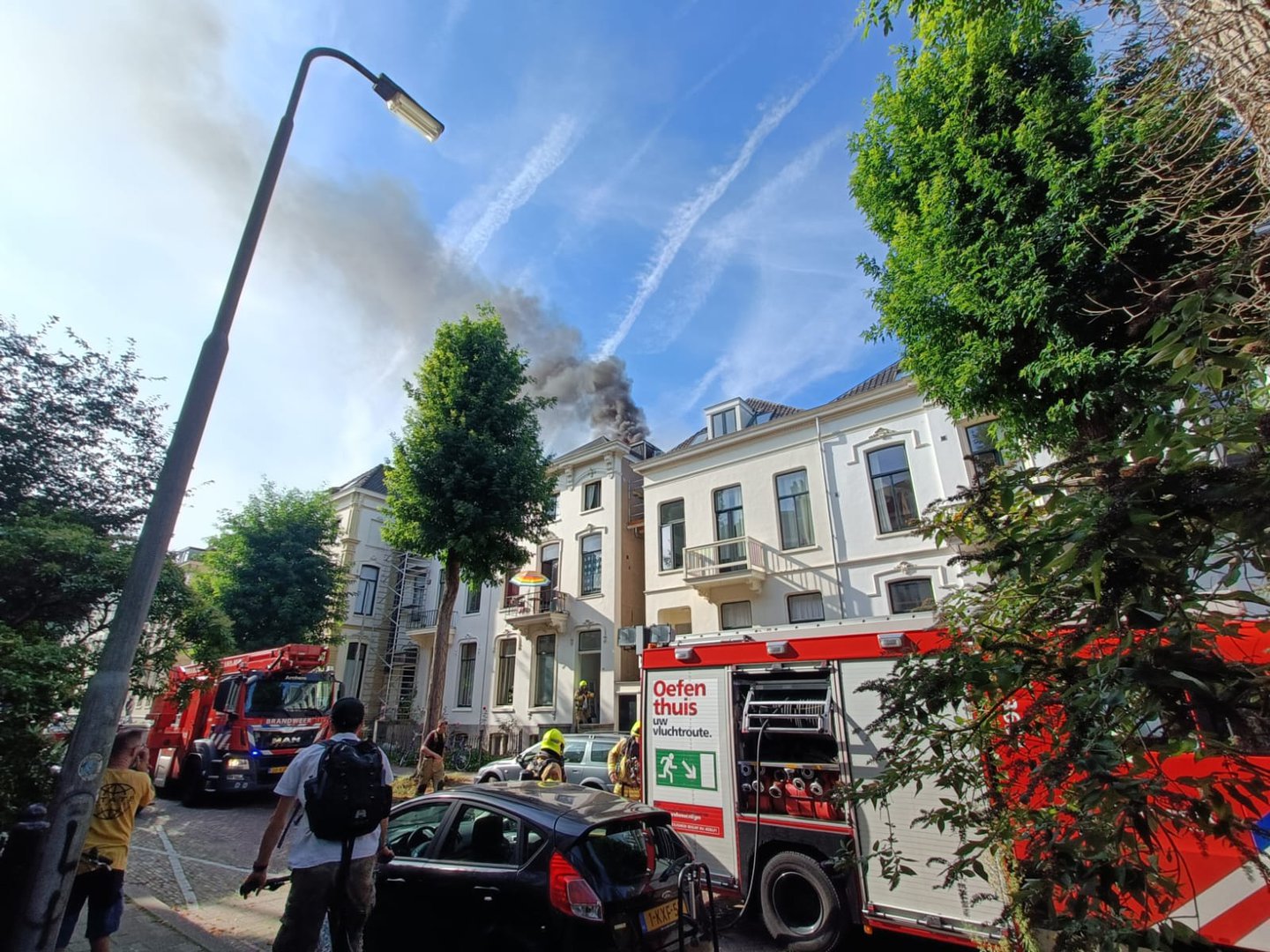 Uitslaande gebouwbrand in Arnhem