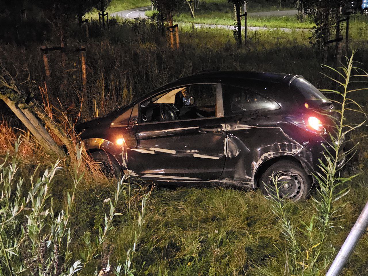 Dronken automobilist ramt bomen en vergeet dat hij de bestuurders was