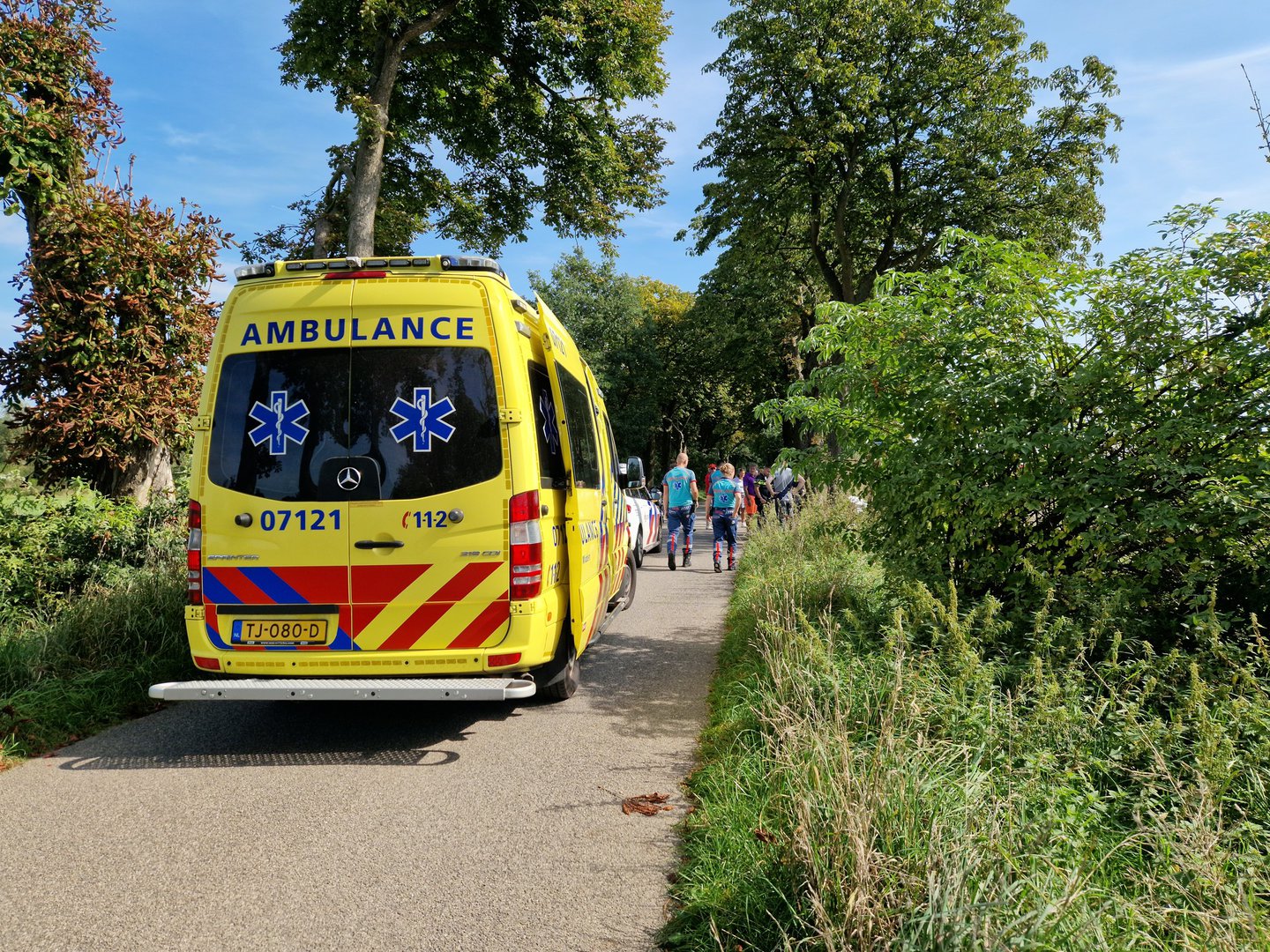 Wielrenner gewond na aanrijding met motorrijder