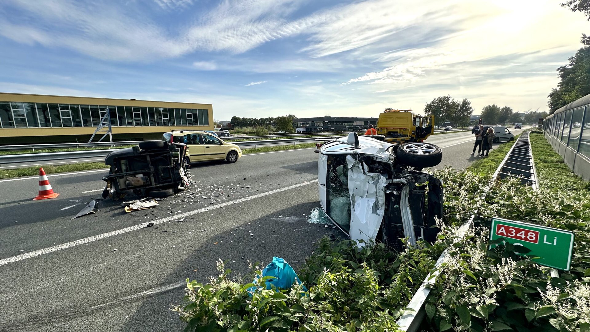 Ravage na ongeval op A348