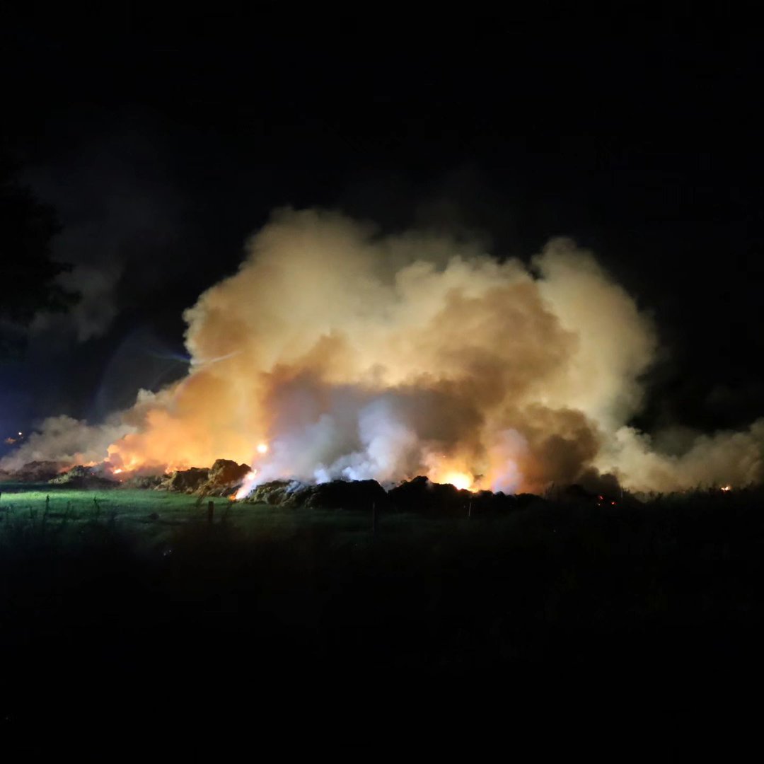 Brand in Duitsland veroorzaakt stank in de Liemers