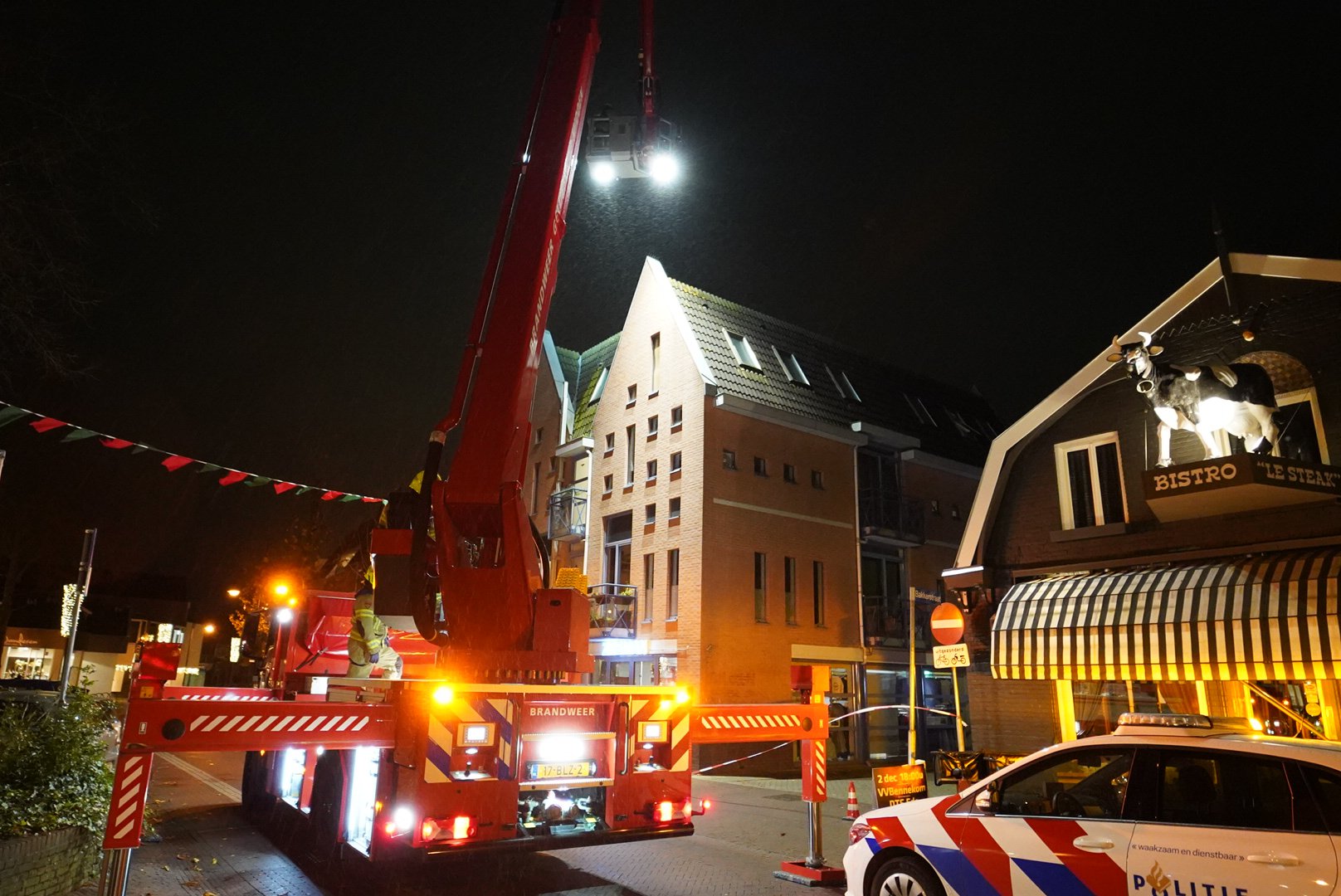 Appartementencomplex in Bennekom ontruimd vanwege rook