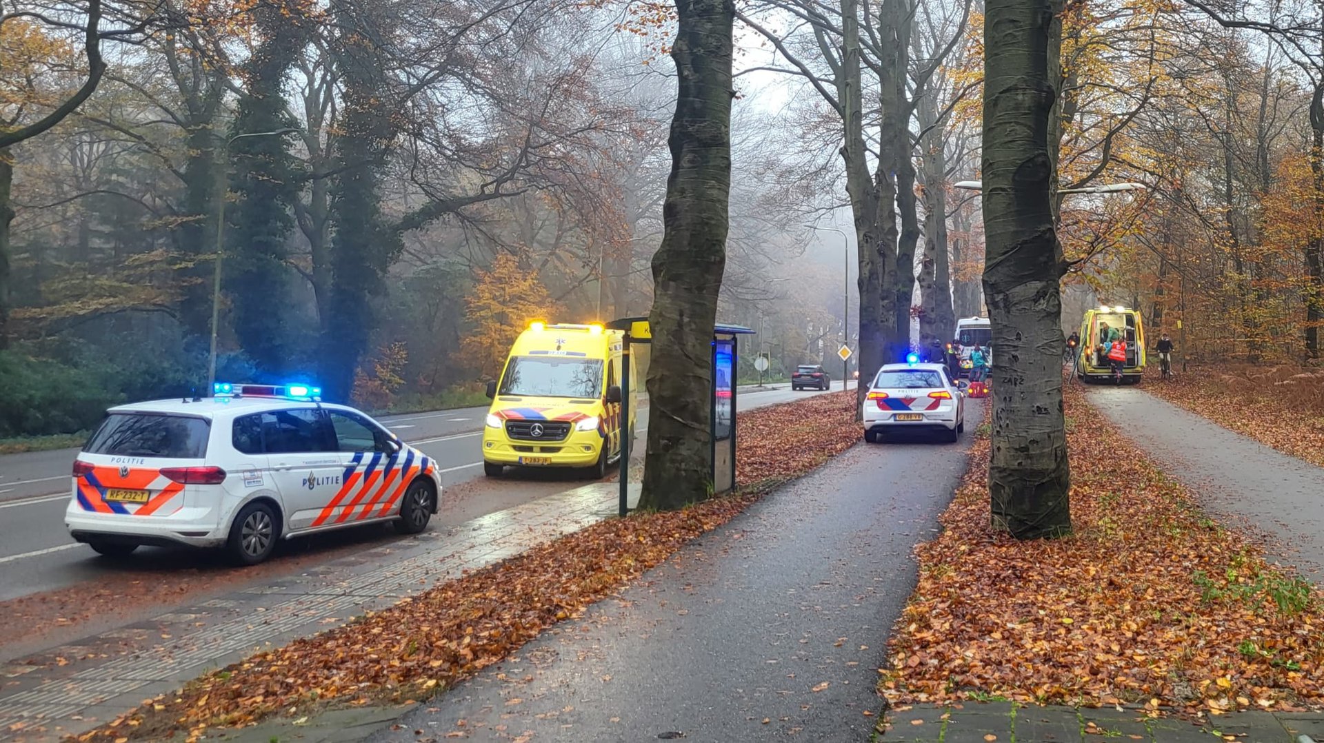 Fietser raakt zwaargewond na valpartij in Doorwerth