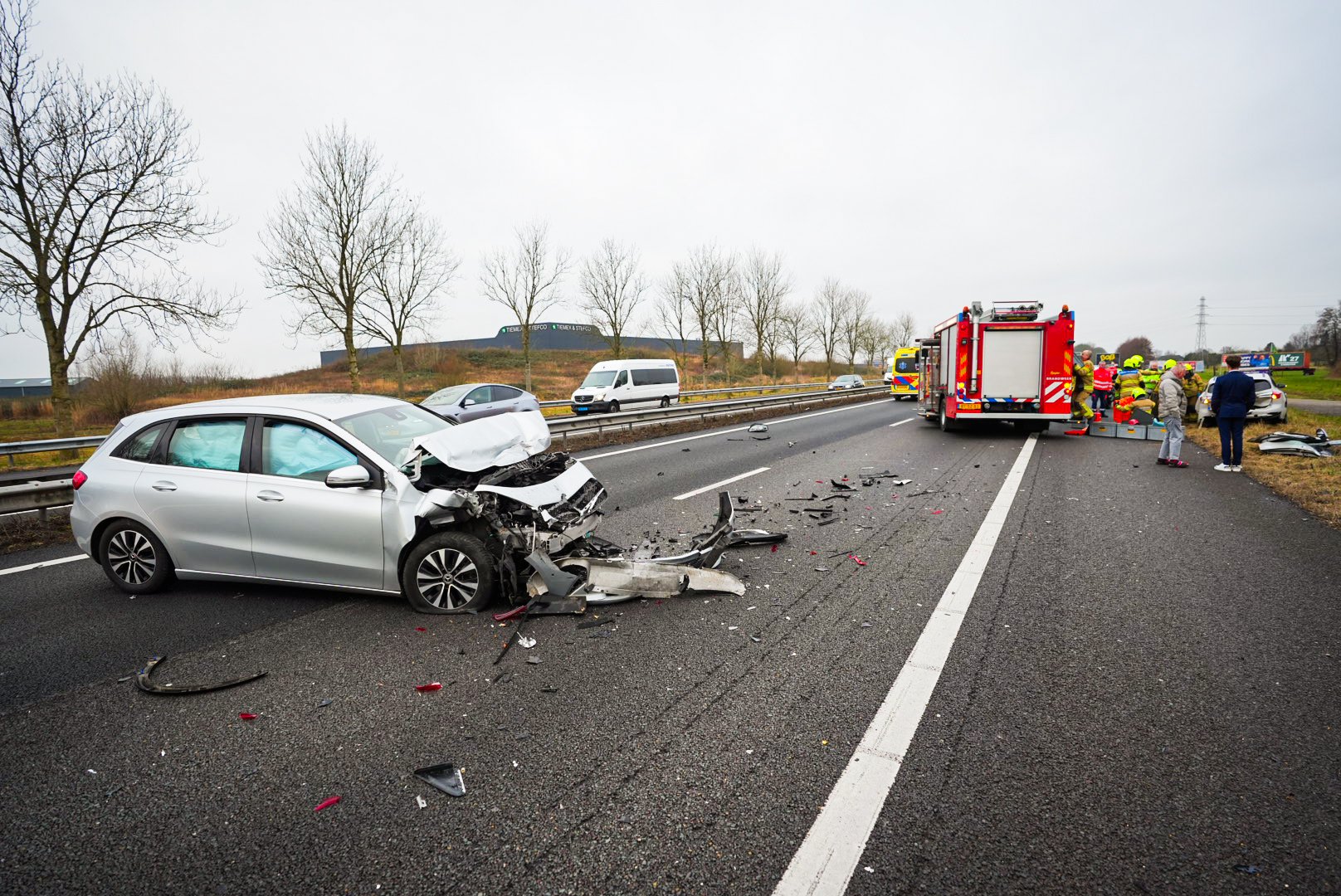 A12 dicht door ongeval bij Zevenaar