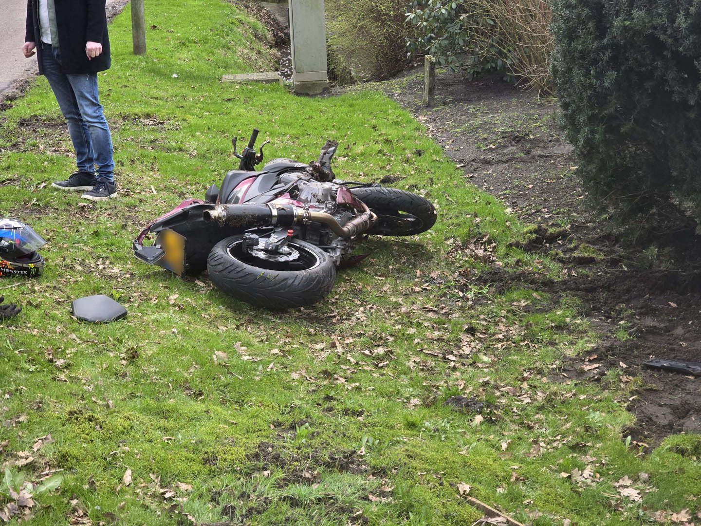 Motorrijder gewond bij botsing in Bennekom