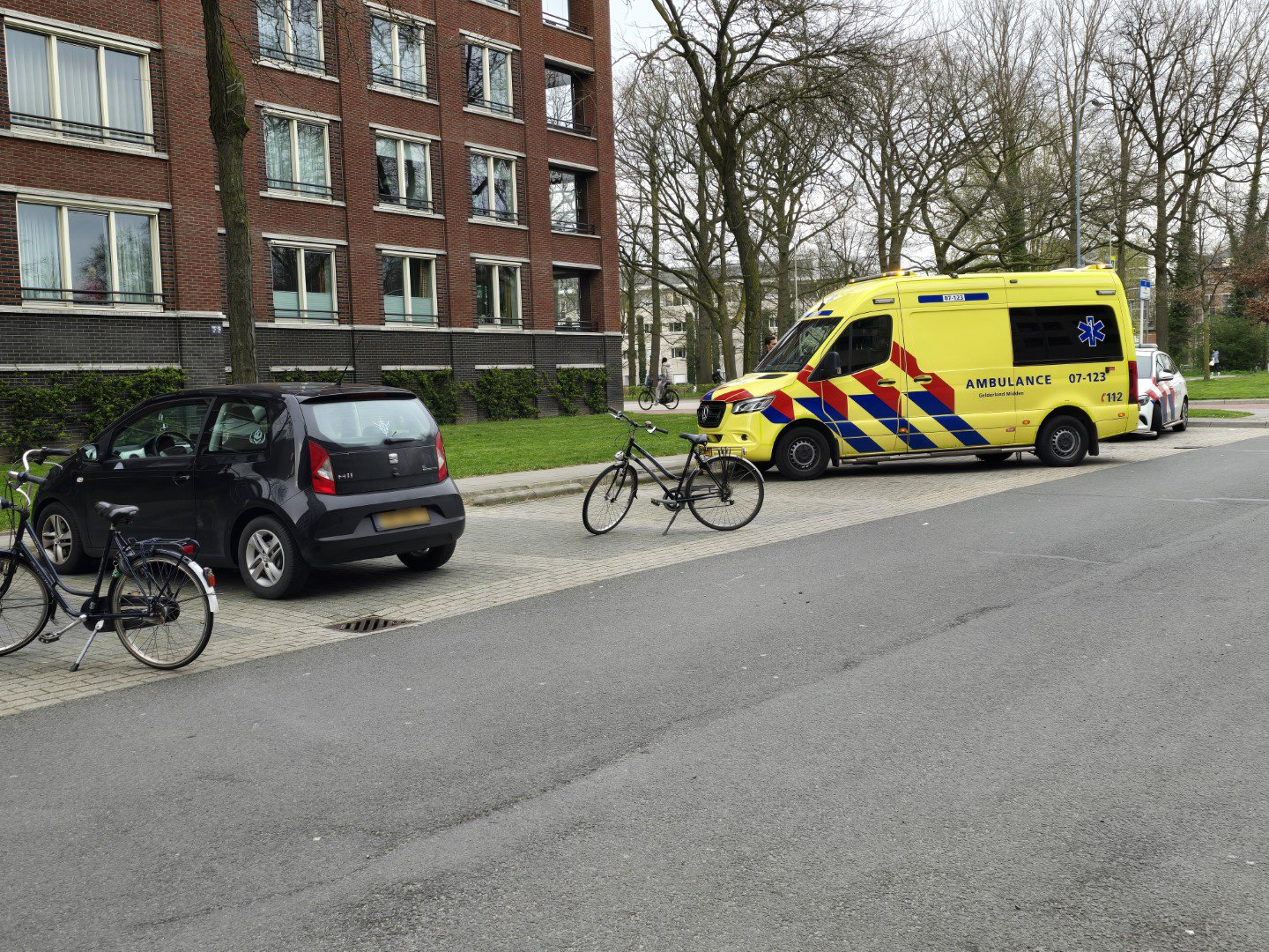 Fietsers komen met elkaar in botsing, meisje gewond