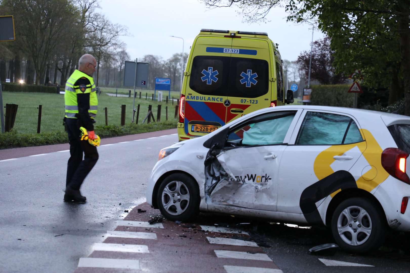 Twee gewonden na ongeval op kruising