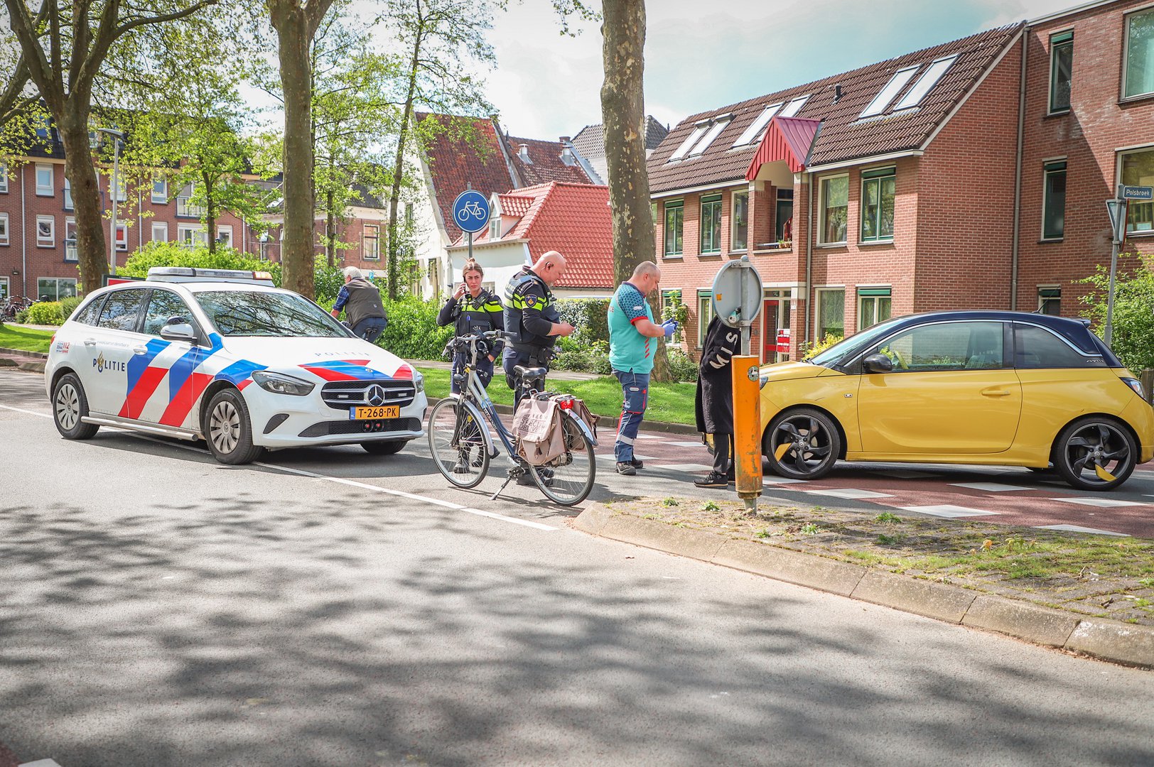 Fietser gewond na aanrijding met auto