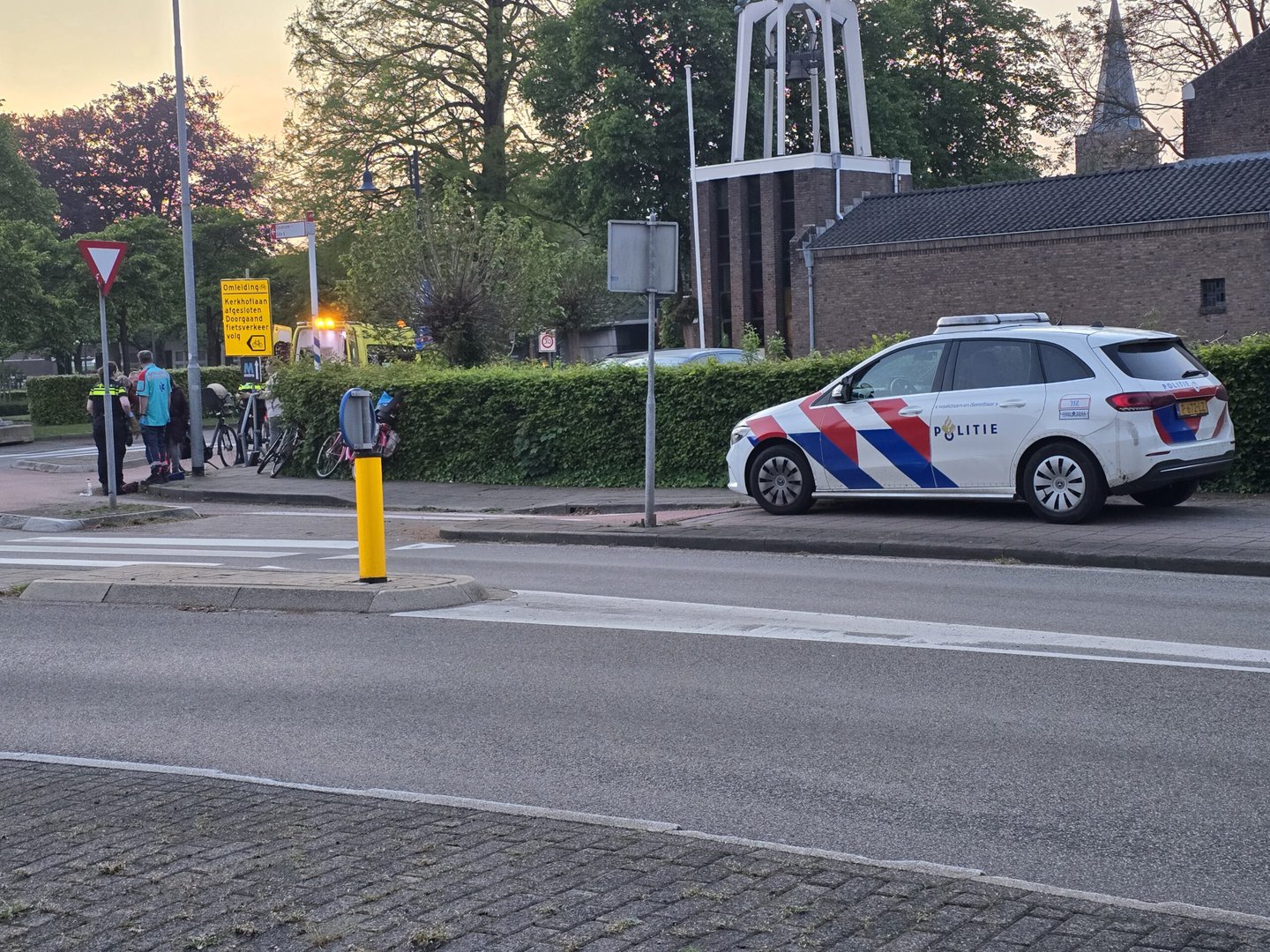 Fietsster gewond na val op hoofd in Bennekom