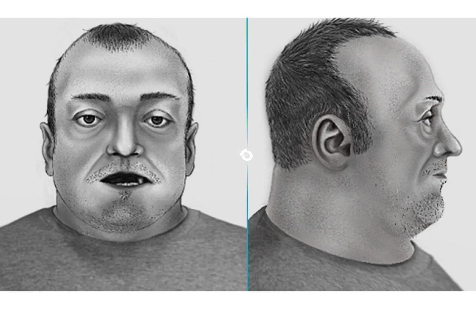 Politie deelt ‘post mortem’-tekeningen van onbekende dode