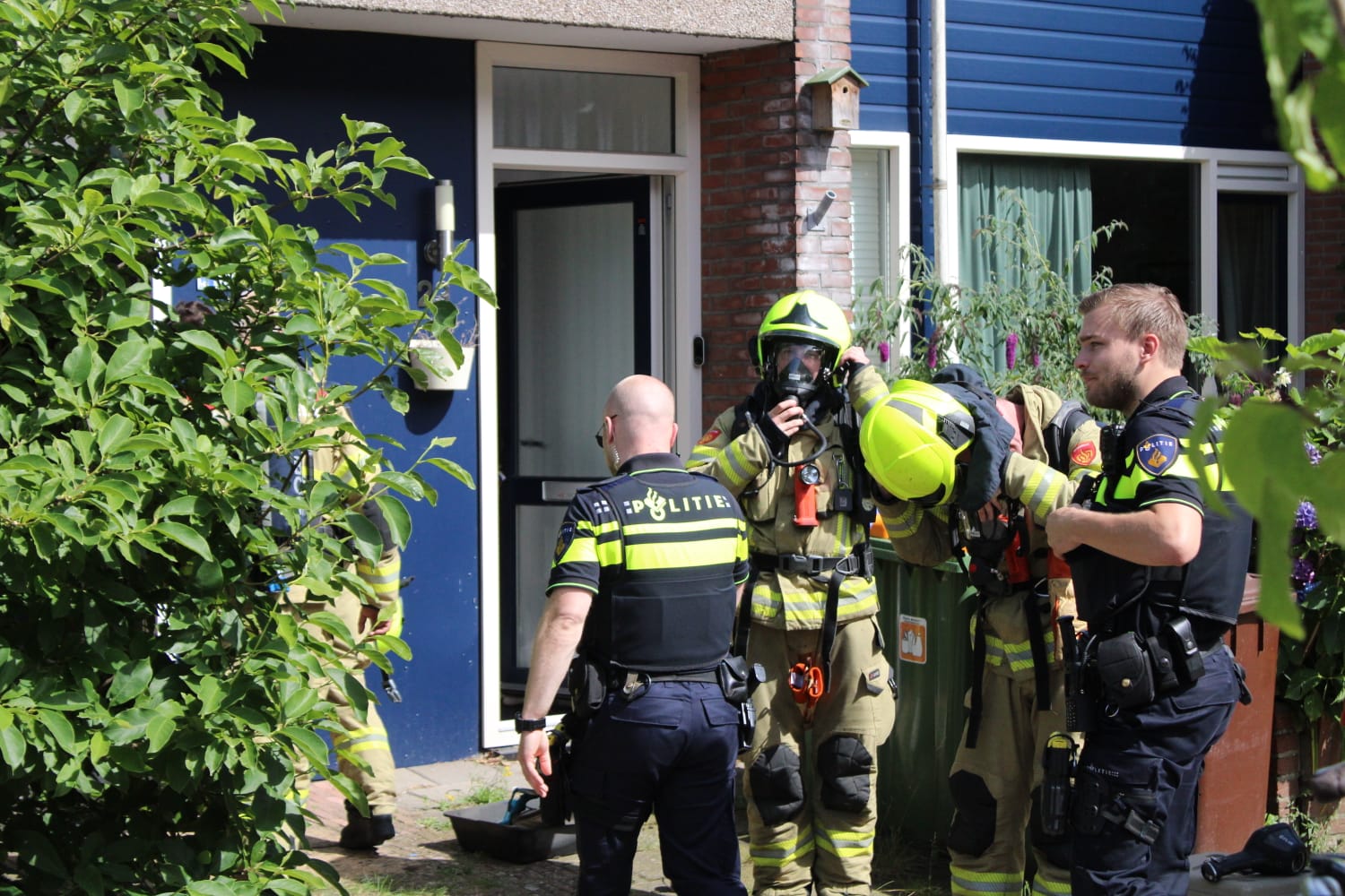 Vier katten gered tijdens woningbrand