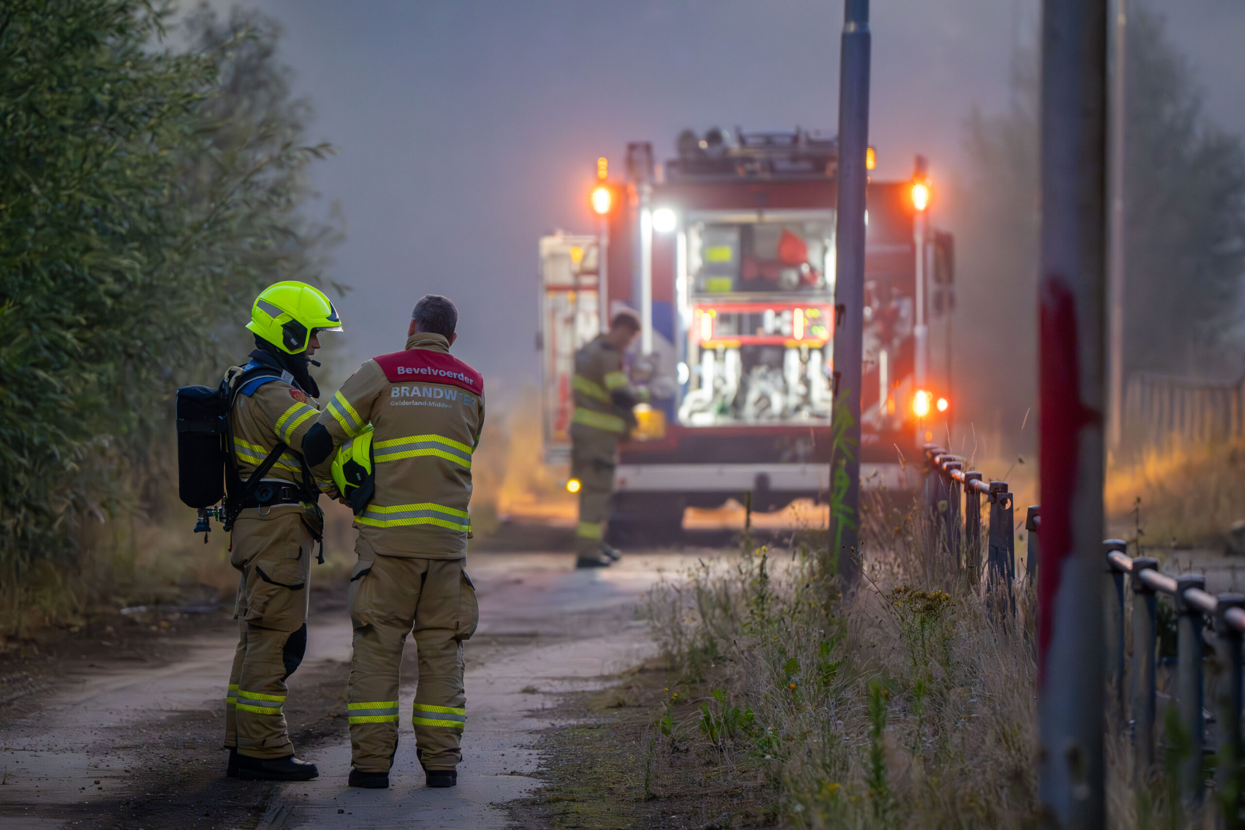 Brand in leegstaand bedrijfspand