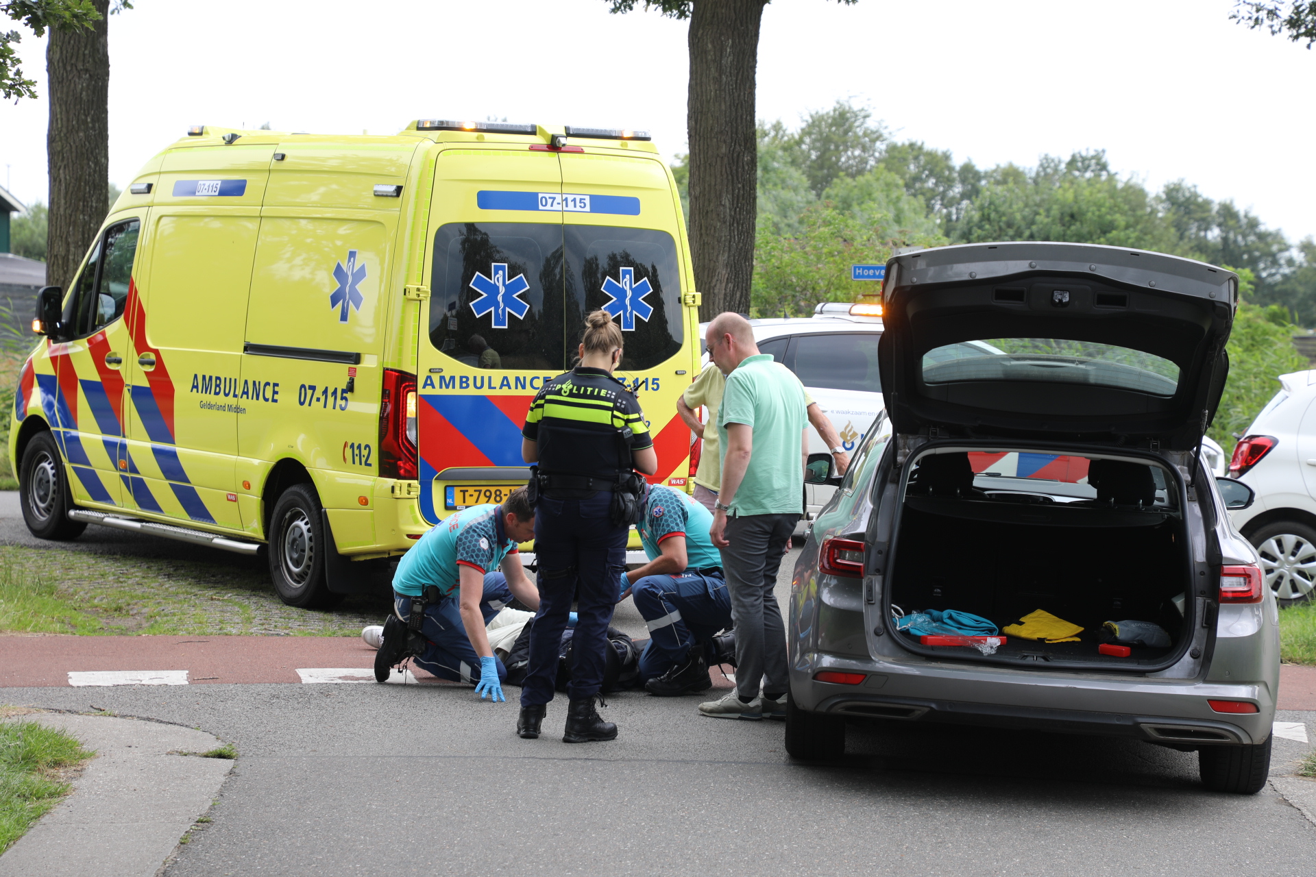 Scooterrijder gewond na aanrijding met auto