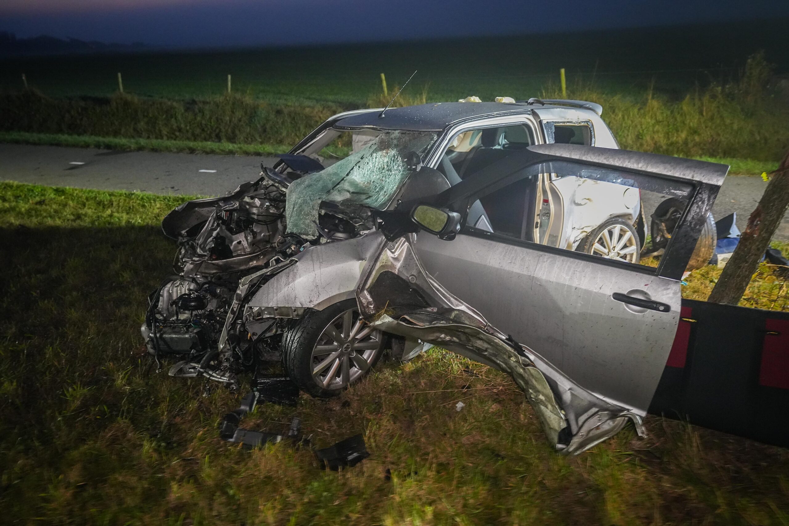 Automobilist (25) overleden bij ongeval: botste tegen meerdere bomen