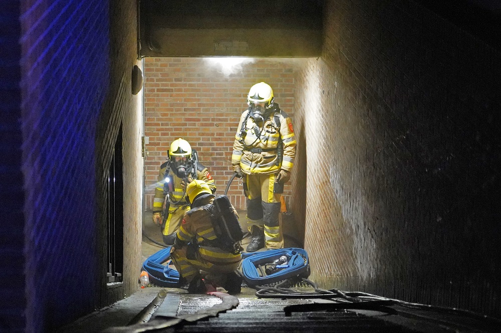Grote brand in kelderbox onder studentenflat