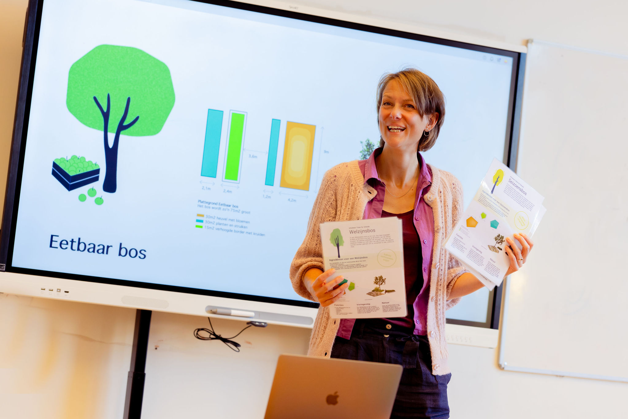 Studenten Yuverta mbo Geldermalsen ontwerpen een groen schoolterrein en planten zelf bomen