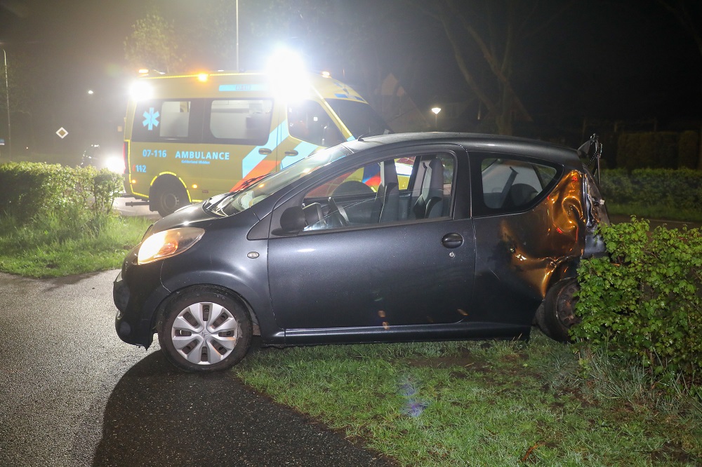 Vrouw en kinderen gewond na botsing tegen boom