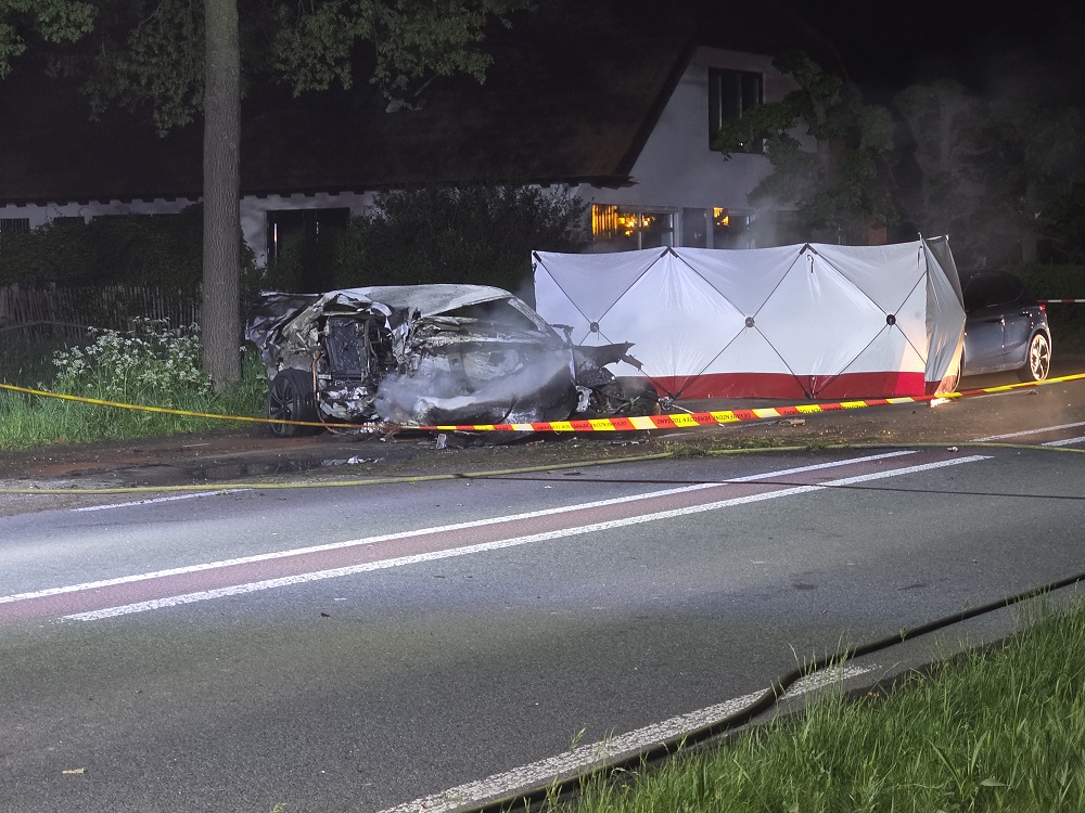 Bestuurder overlijdt na crash tegen boom