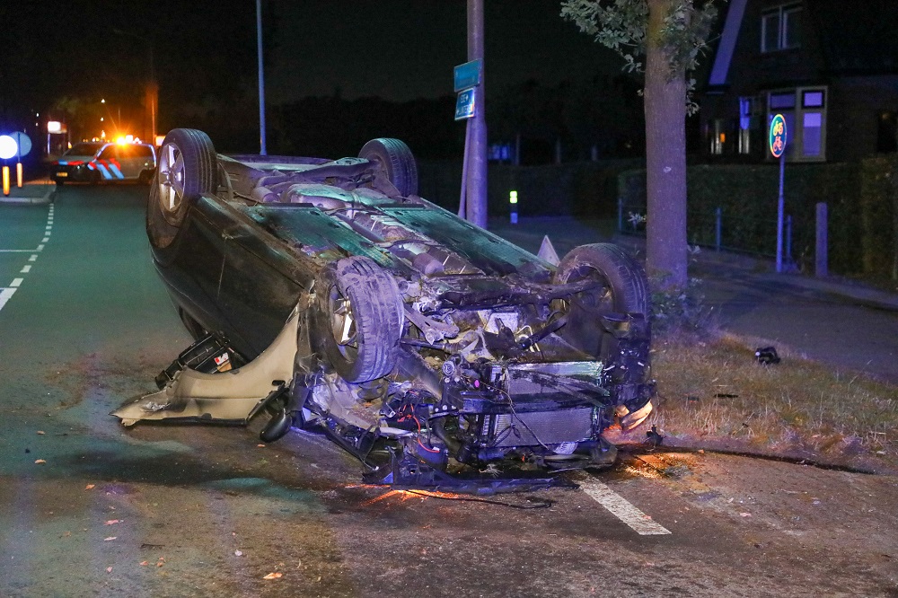 Dronken bestuurder aangehouden na crash