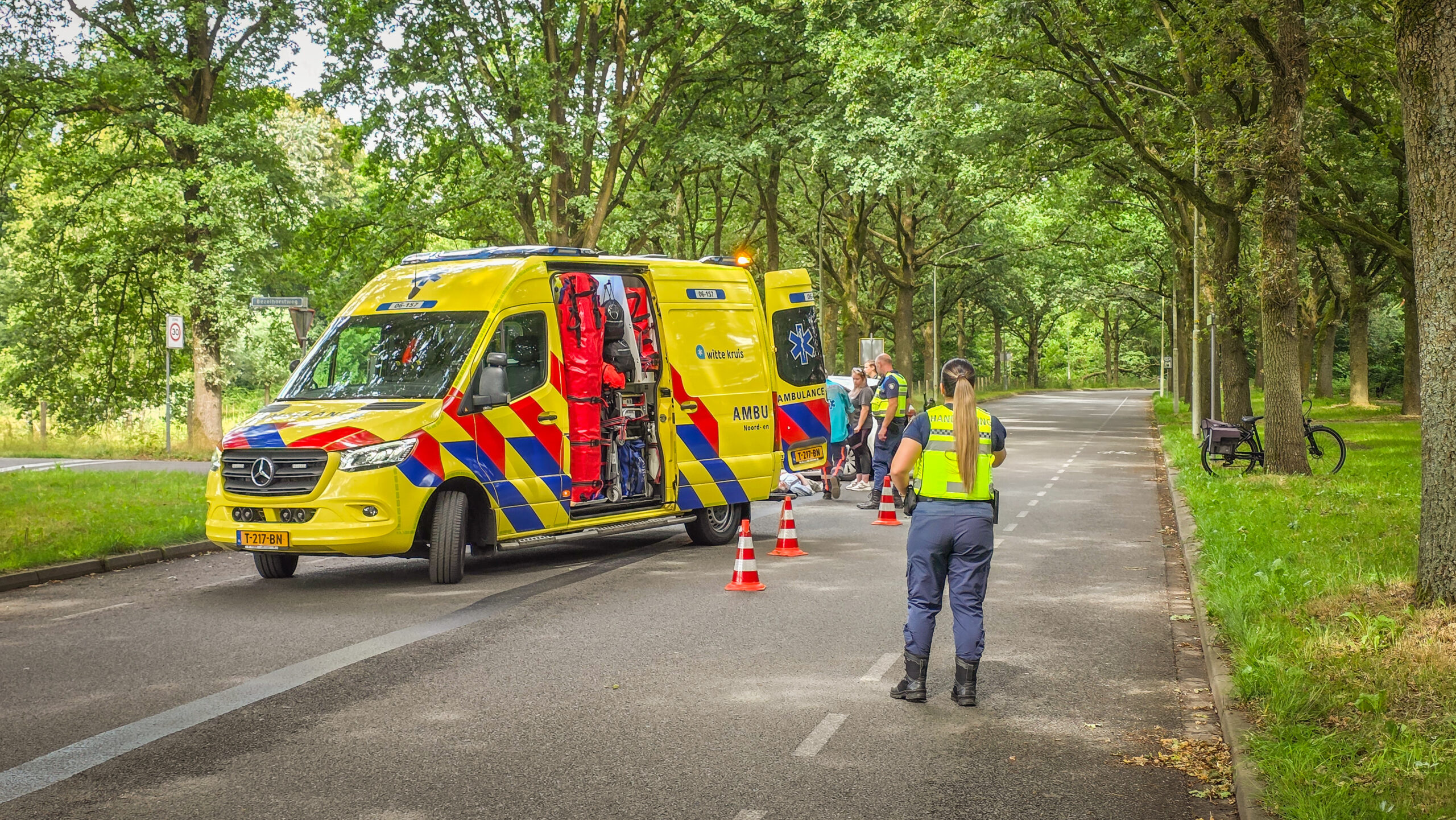Fietser gewond na aanrijding met auto